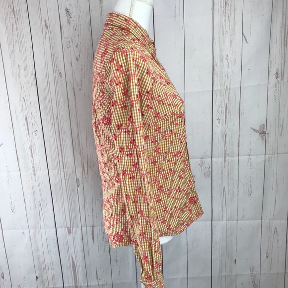 🛍 Anthropologie Odille Button Down Shirt Size 6 - Picture 4 of 6